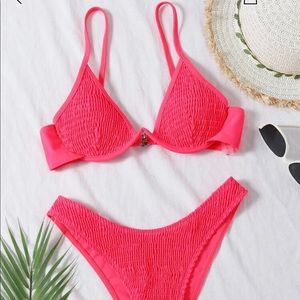 Bikini Hot Pink Neon NWT